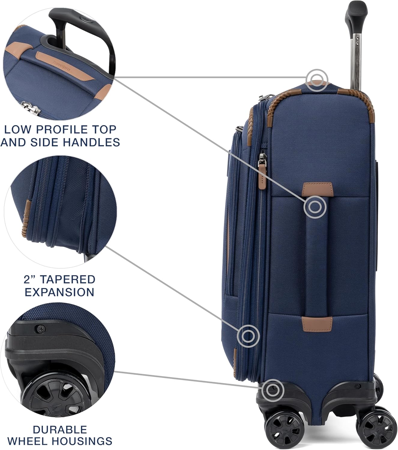 Crew Classic Lightweight Softside Expandable Carry on Luggage