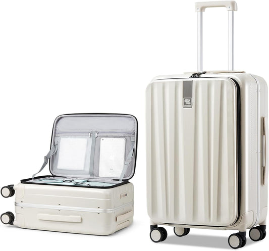 26 Inch Large Luggage Suitcase Top Opening Aluminum Frame
