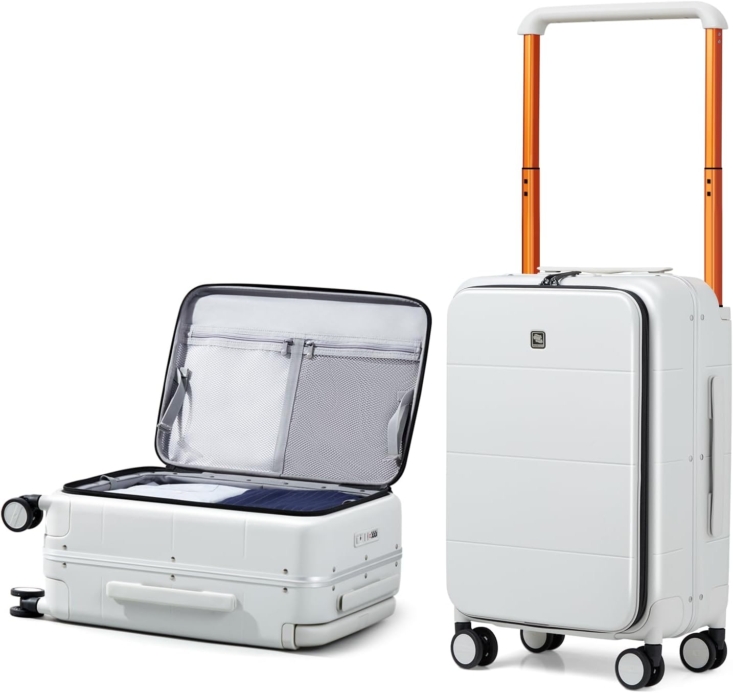 20 Inch Zipperless Aluminum Frame Wide Handle Luggage