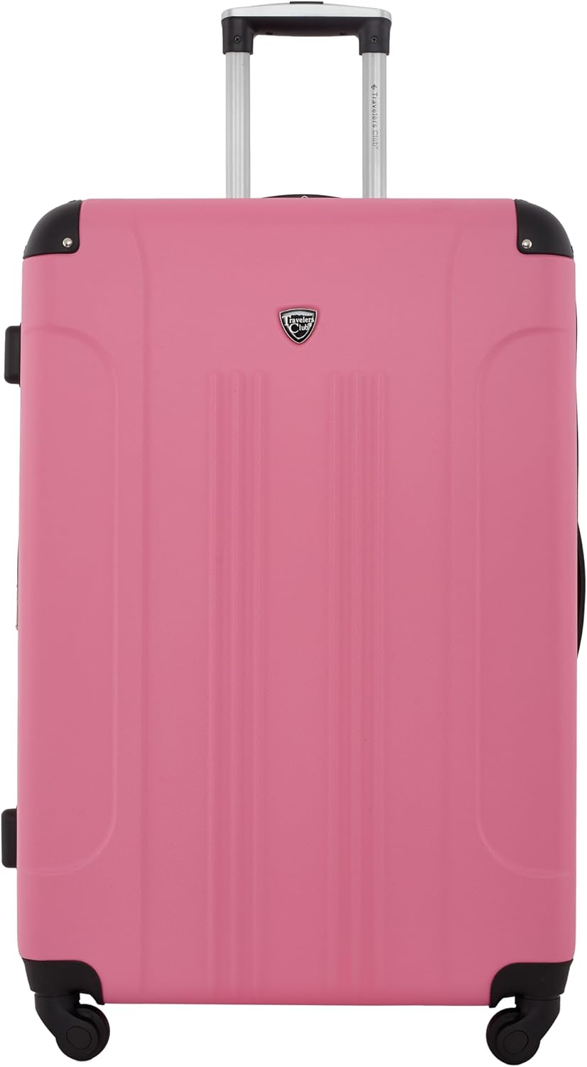 Chicago Hardside Expandable Spinner Luggage, Hot Pink, 5 Piece Set