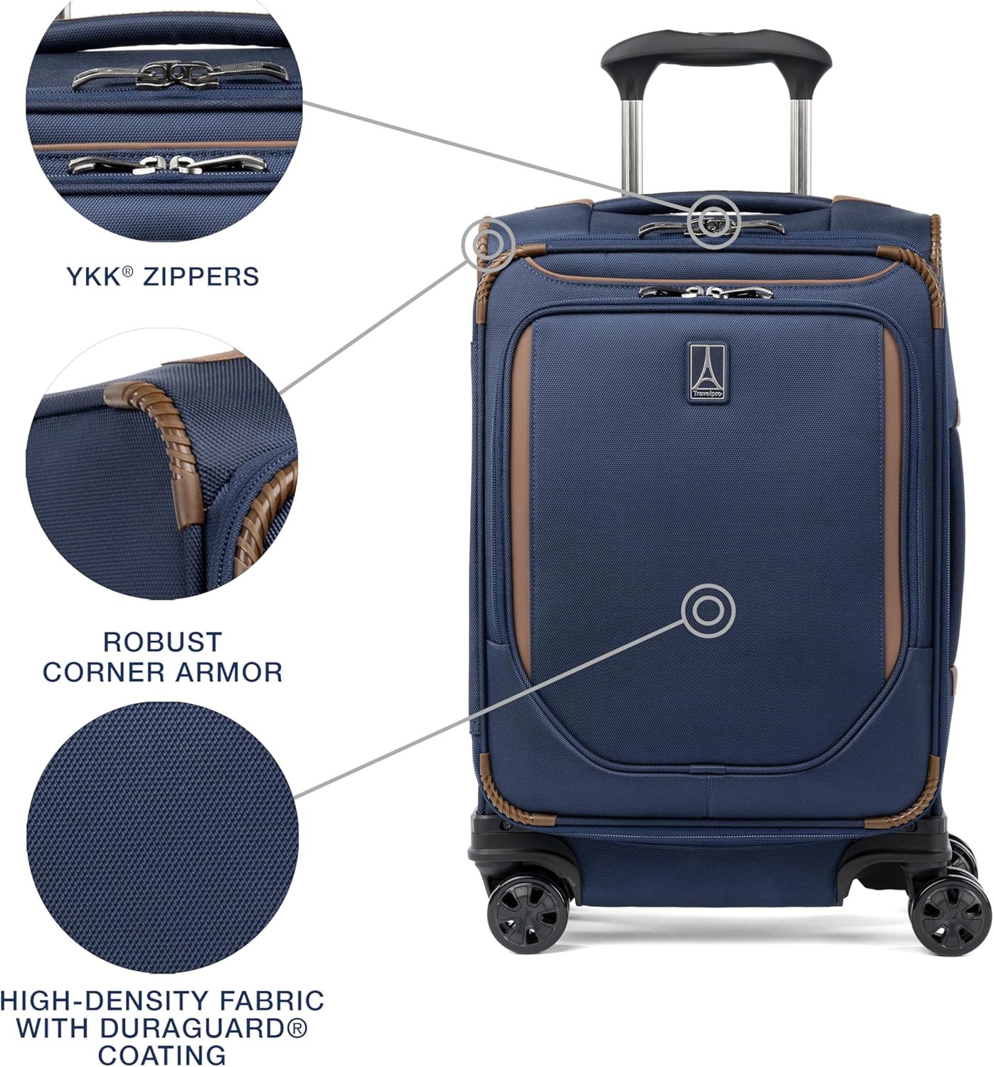 Crew Classic Lightweight Softside Expandable Carry on Luggage