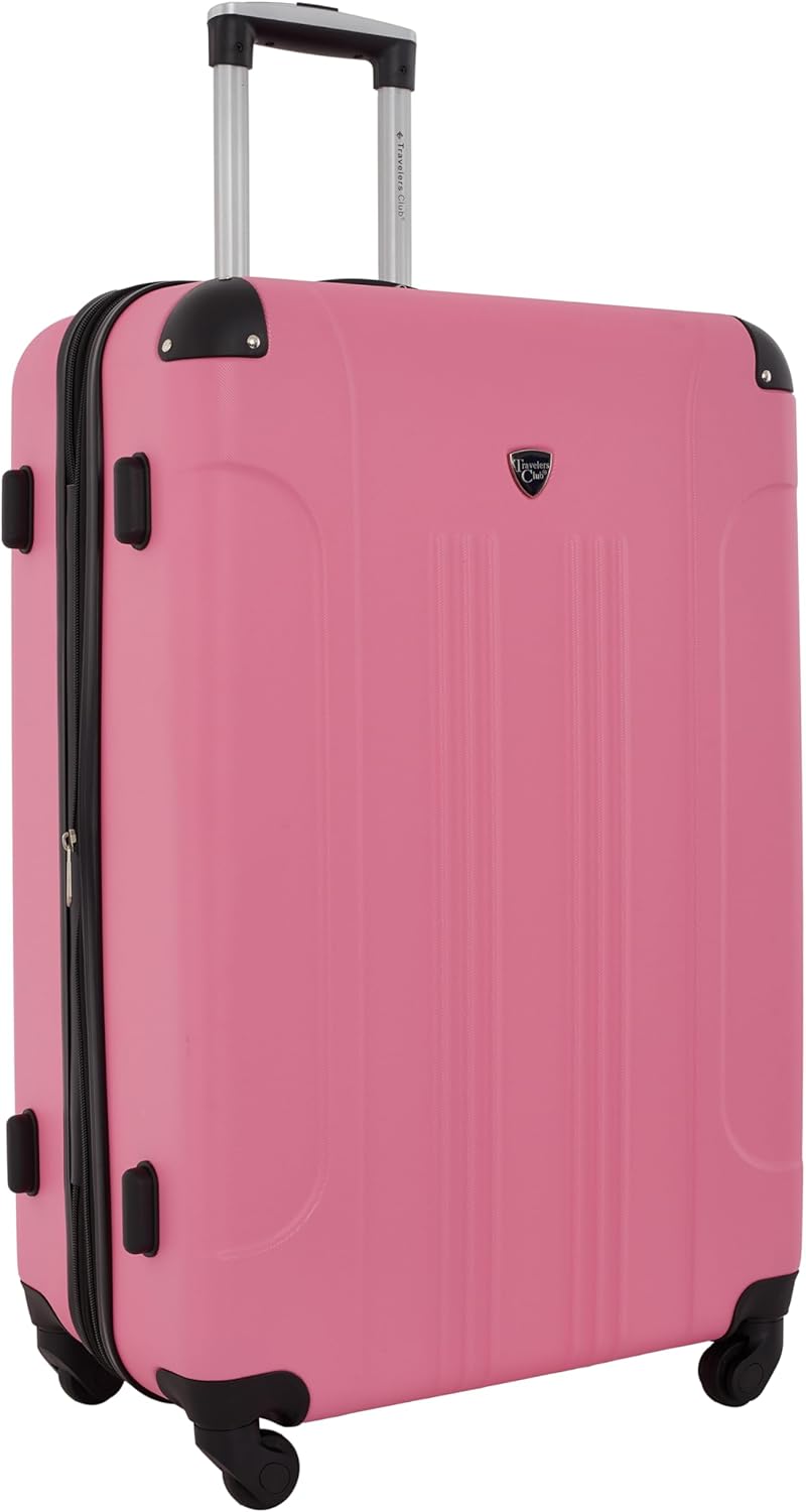 Chicago Hardside Expandable Spinner Luggage, Hot Pink, 5 Piece Set