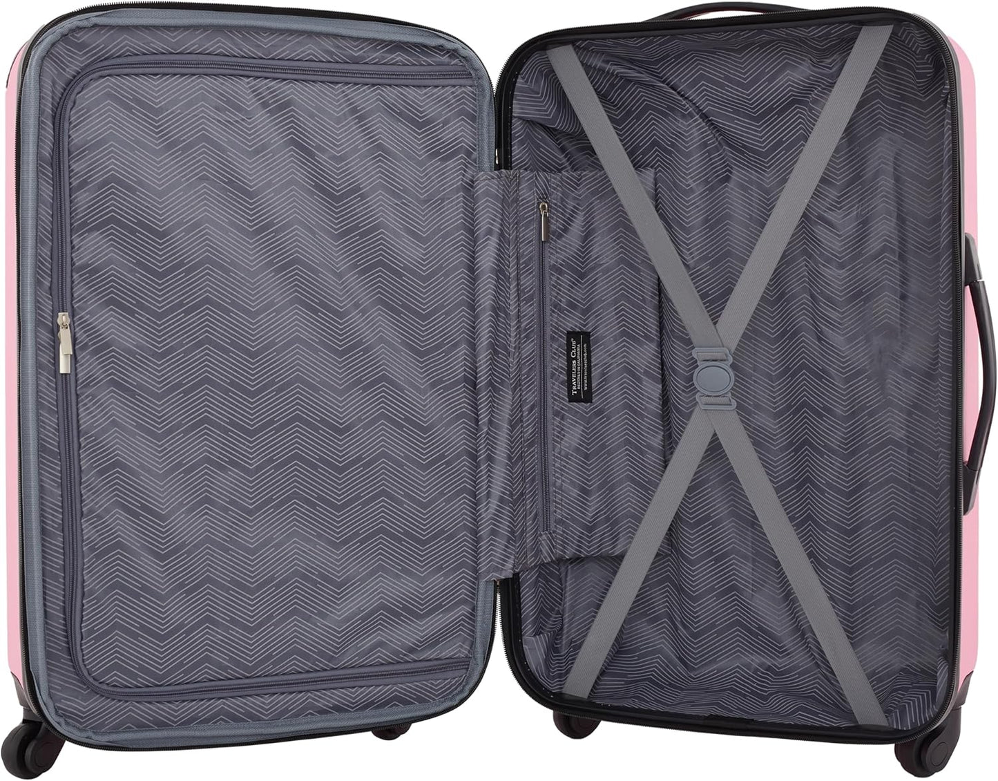 Chicago Hardside Expandable Spinner Luggage, Hot Pink, 5 Piece Set
